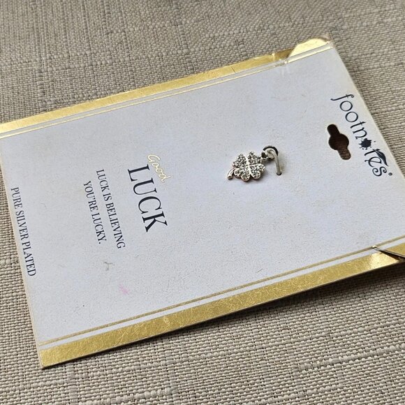 Footnotes Good Luck Charm Crystals Accent Leafs Charm Only - Picture 5 of 10